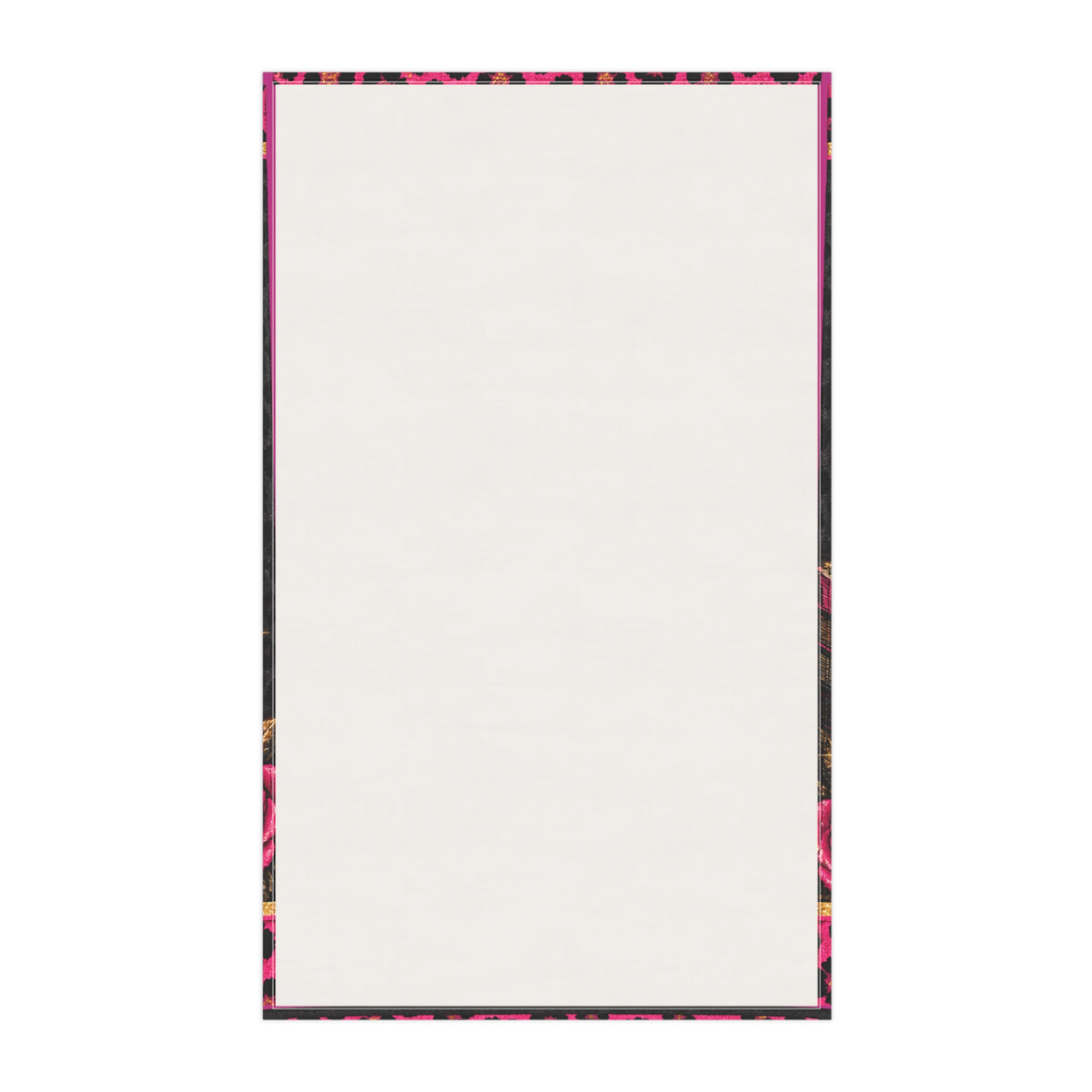 Tea Towel — Love Yourself Heart Pattern (Valentine’s Day, Self‑Care Kitchen Decor)