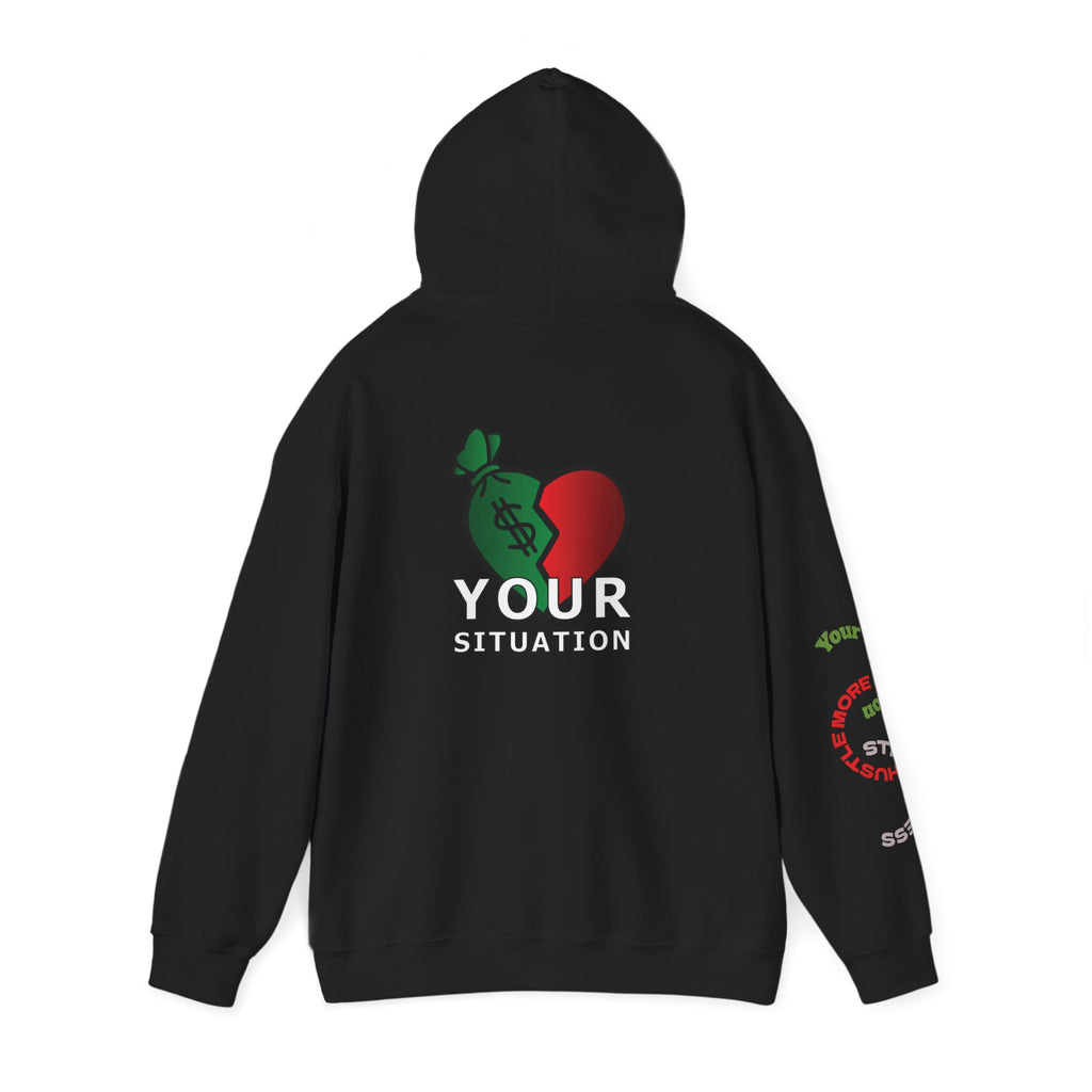 Heart Dollar Situation Hoodie, Unisex Sweatshirt, Casual Streetwear, Gift for Him or Her, Everyday Comfort Wear, Trendy Fashion