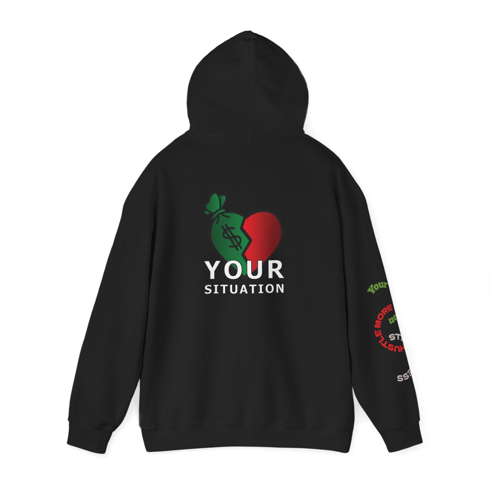 Heart Dollar Situation Hoodie, Unisex Sweatshirt, Casual Streetwear, Gift for Him or Her, Everyday Comfort Wear, Trendy Fashion