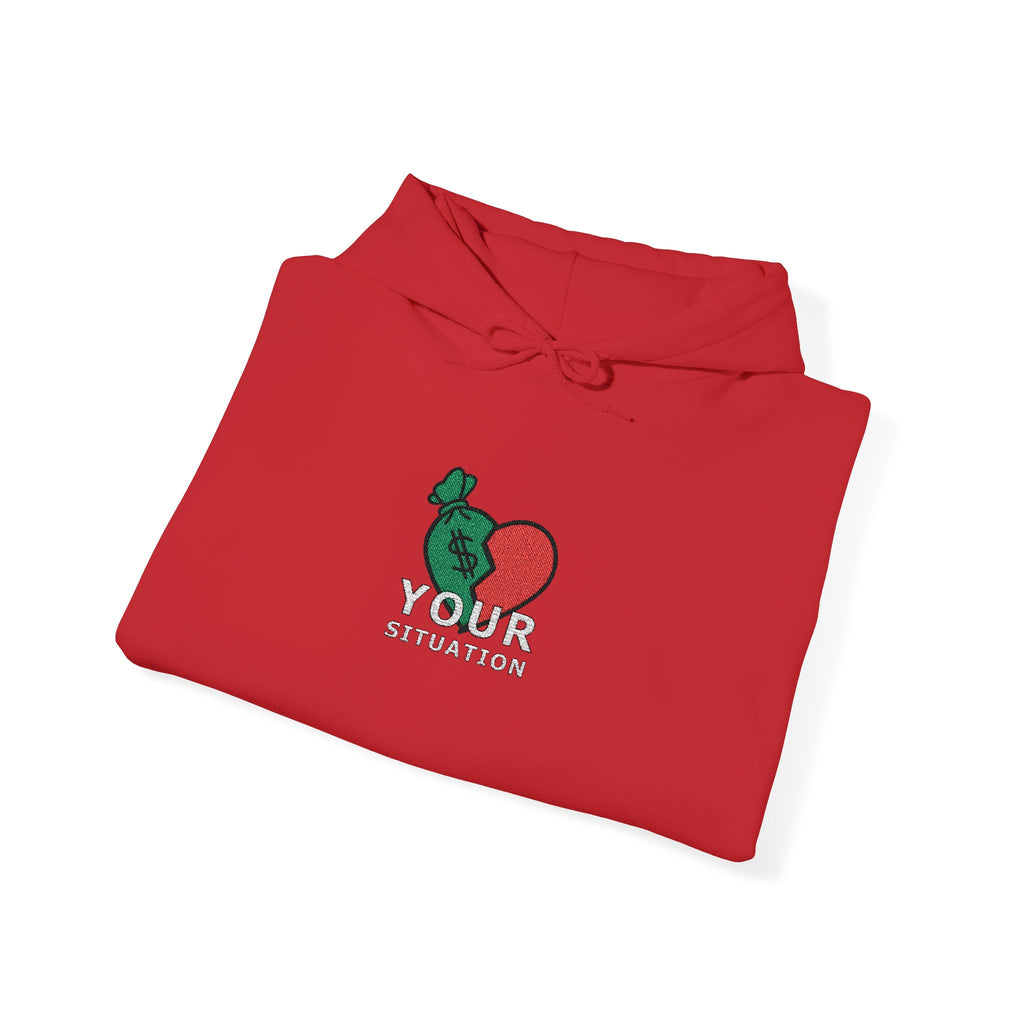 Your Situation™ Rose Heart Hoodie | Soft Life Graphic Pullover