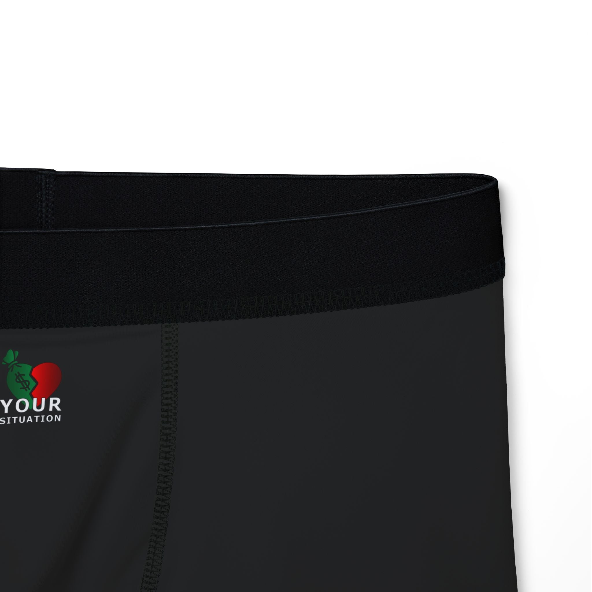 Black Men’s Boxer Briefs — Comfortable All-Over Print Undergarment