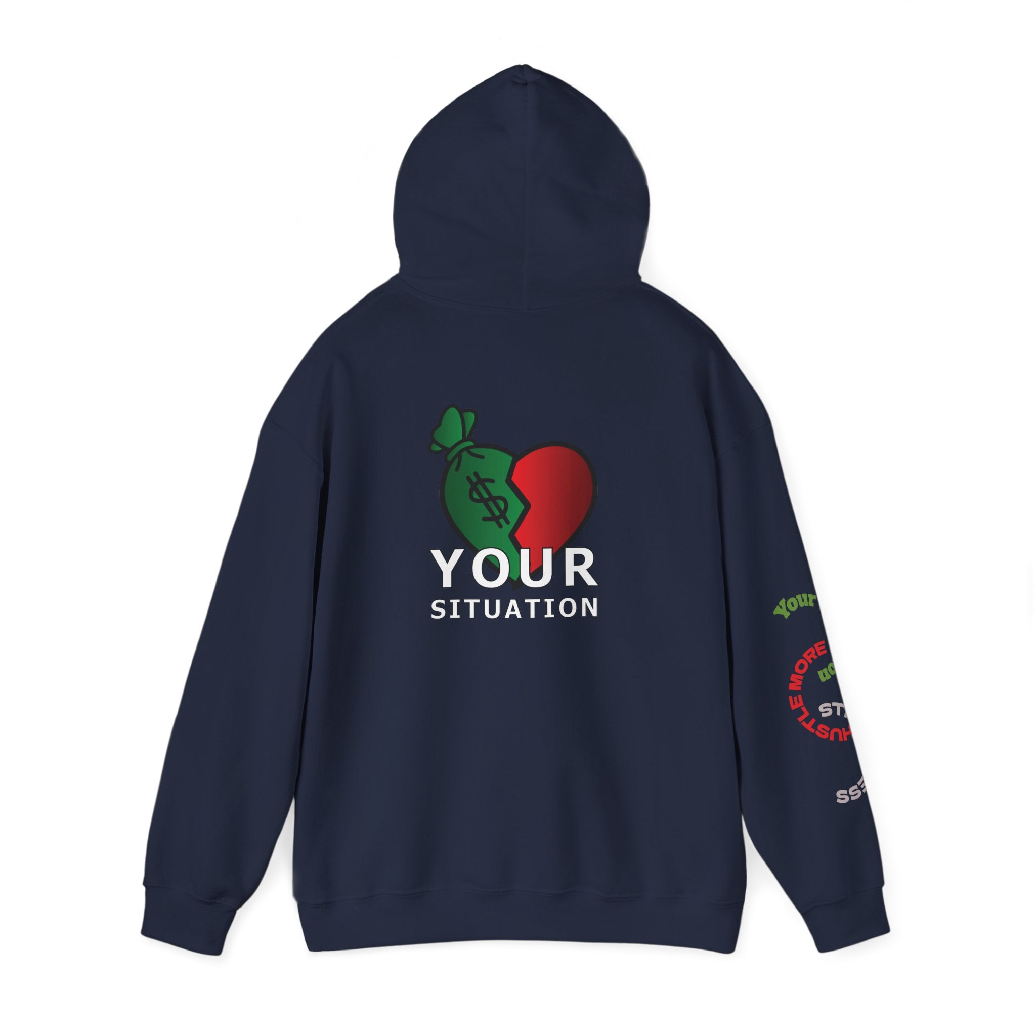 Heart Dollar Situation Hoodie, Unisex Sweatshirt, Casual Streetwear, Gift for Him or Her, Everyday Comfort Wear, Trendy Fashion