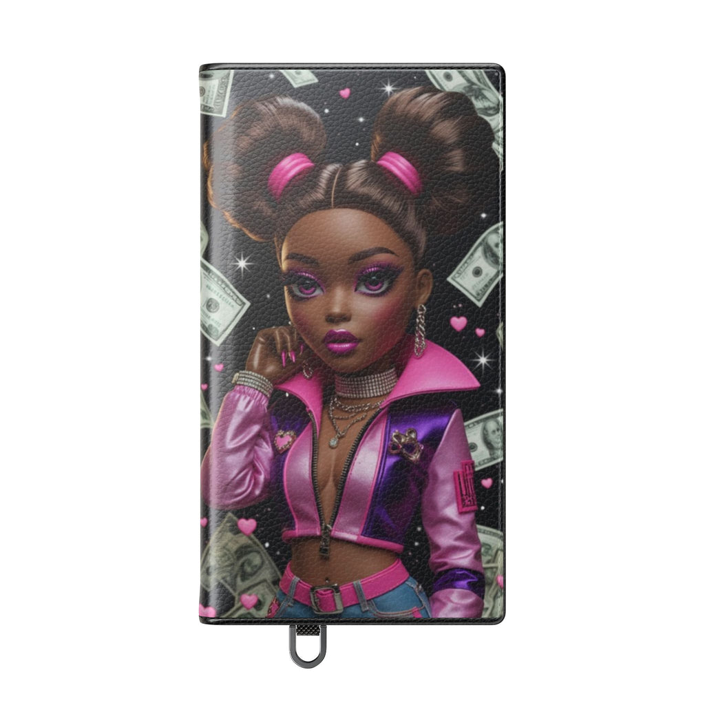 Money Girl Phone Flip Case — Cute Urban Cartoon Wallet Cover