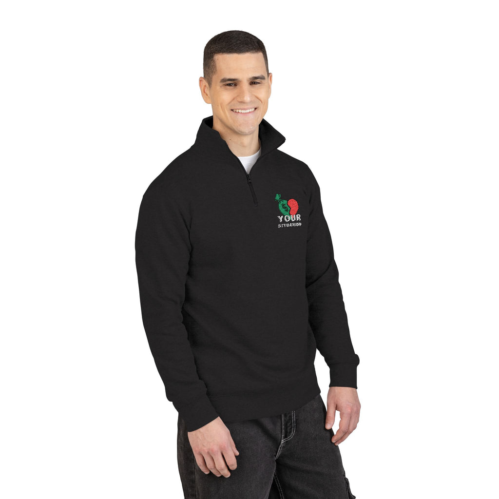 Your Situation™ Hustle More Stress Less Pullover | Embroidered Cozy Fleece Hoodie