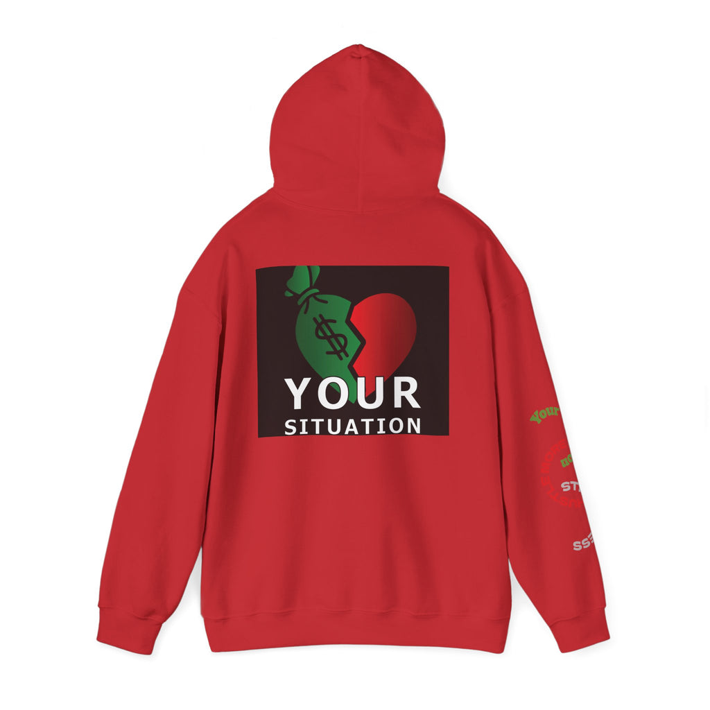 Heart Dollar Situation Hoodie, Unisex Sweatshirt, Casual Streetwear, Gift for Him or Her, Everyday Comfort Wear, Trendy Fashion