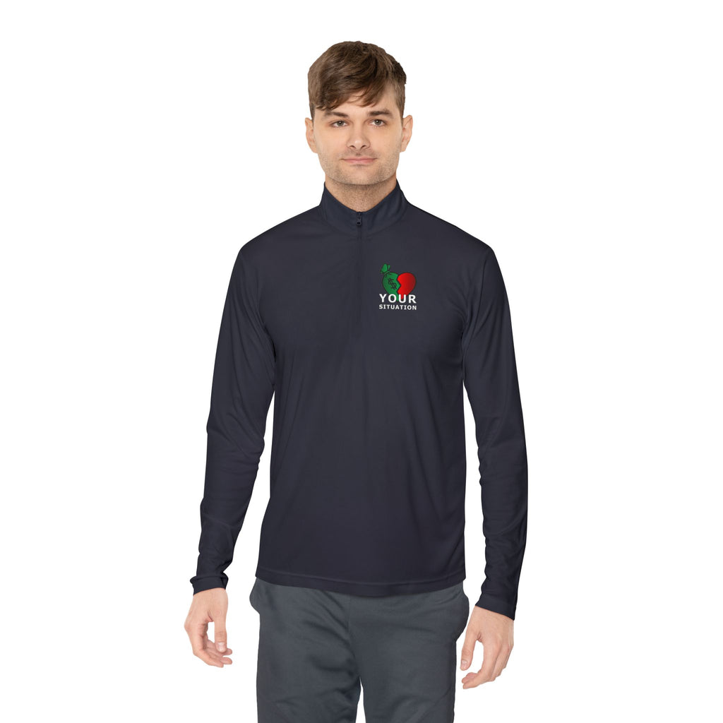 Quarter-Zip Pullover — Italian Flag Rooster "Made in Italy" Embroidered Chest