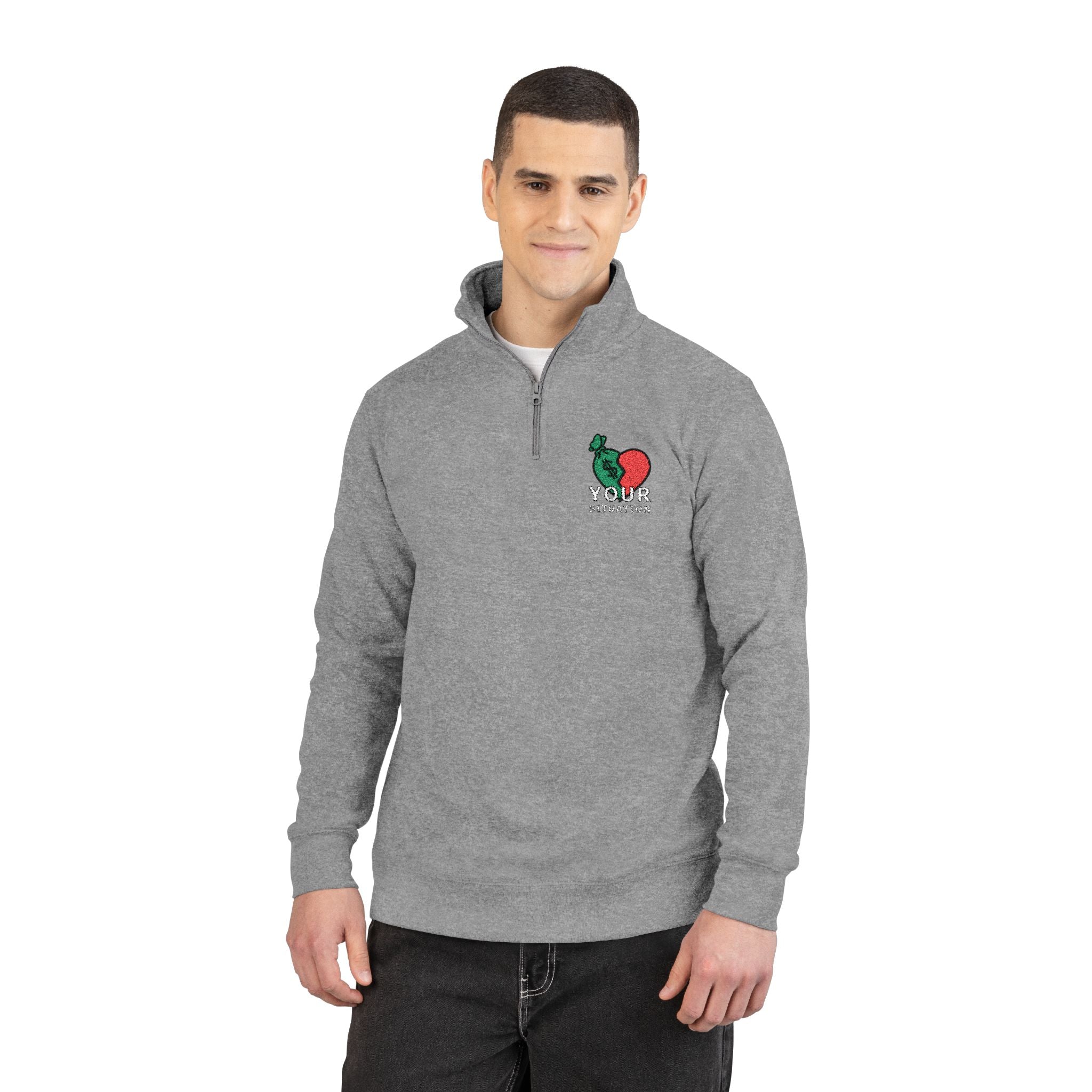 Your Situation™ Hustle More Stress Less Pullover | Embroidered Cozy Fleece Hoodie