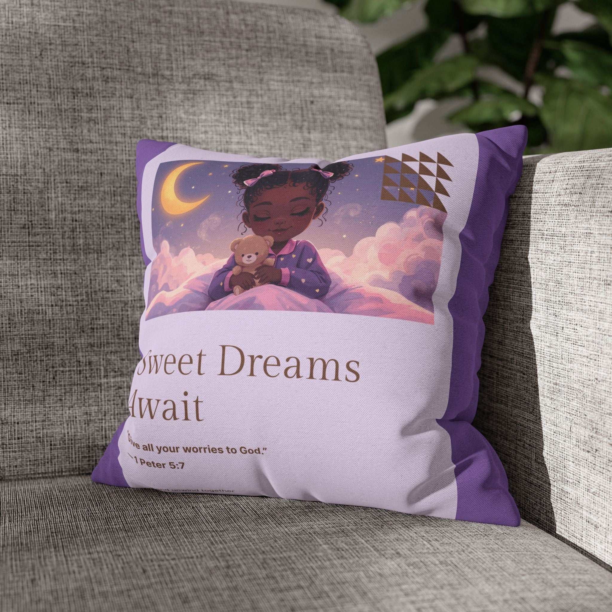 Sweet Dreams Pillowcase 💖 | Cozy Kids Bedtime Comfort (Faith-Inspired Decor)