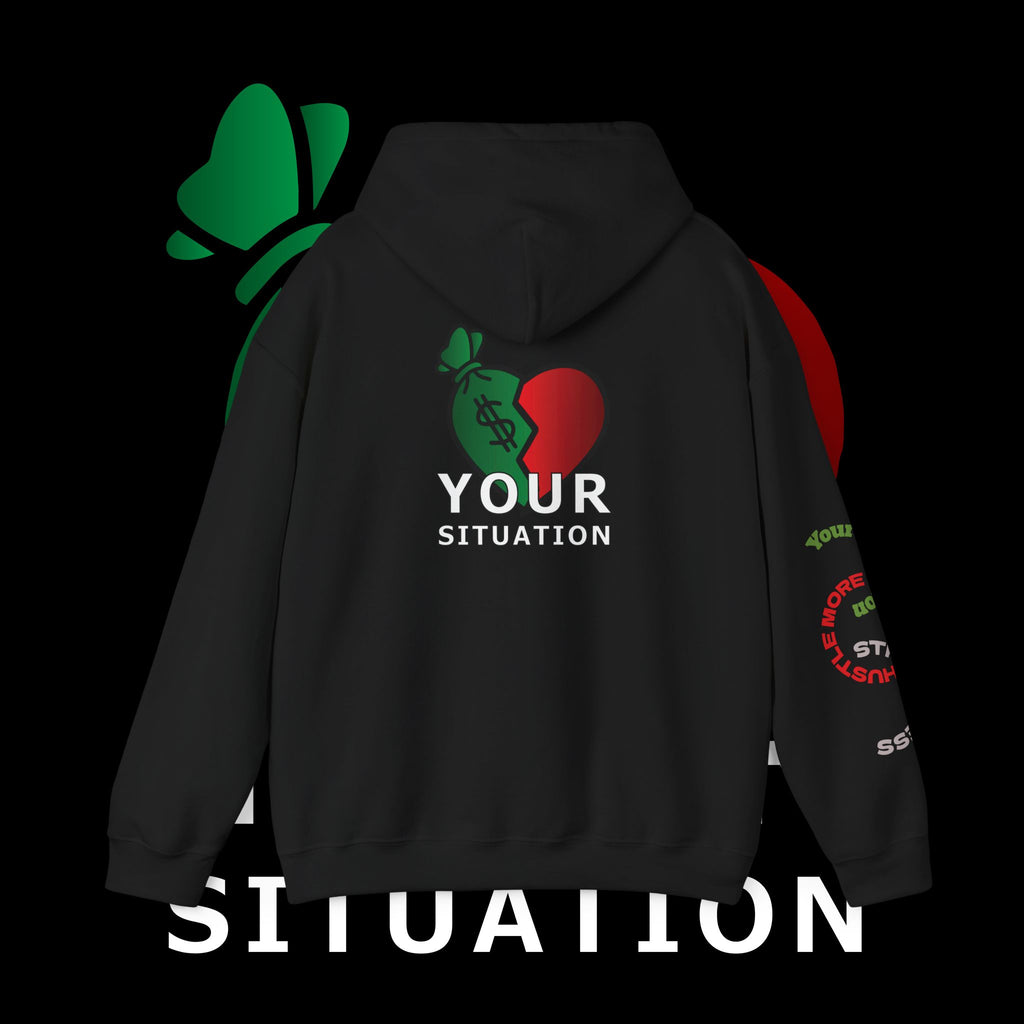 Heart Dollar Situation Hoodie, Unisex Sweatshirt, Casual Streetwear, Gift for Him or Her, Everyday Comfort Wear, Trendy Fashion