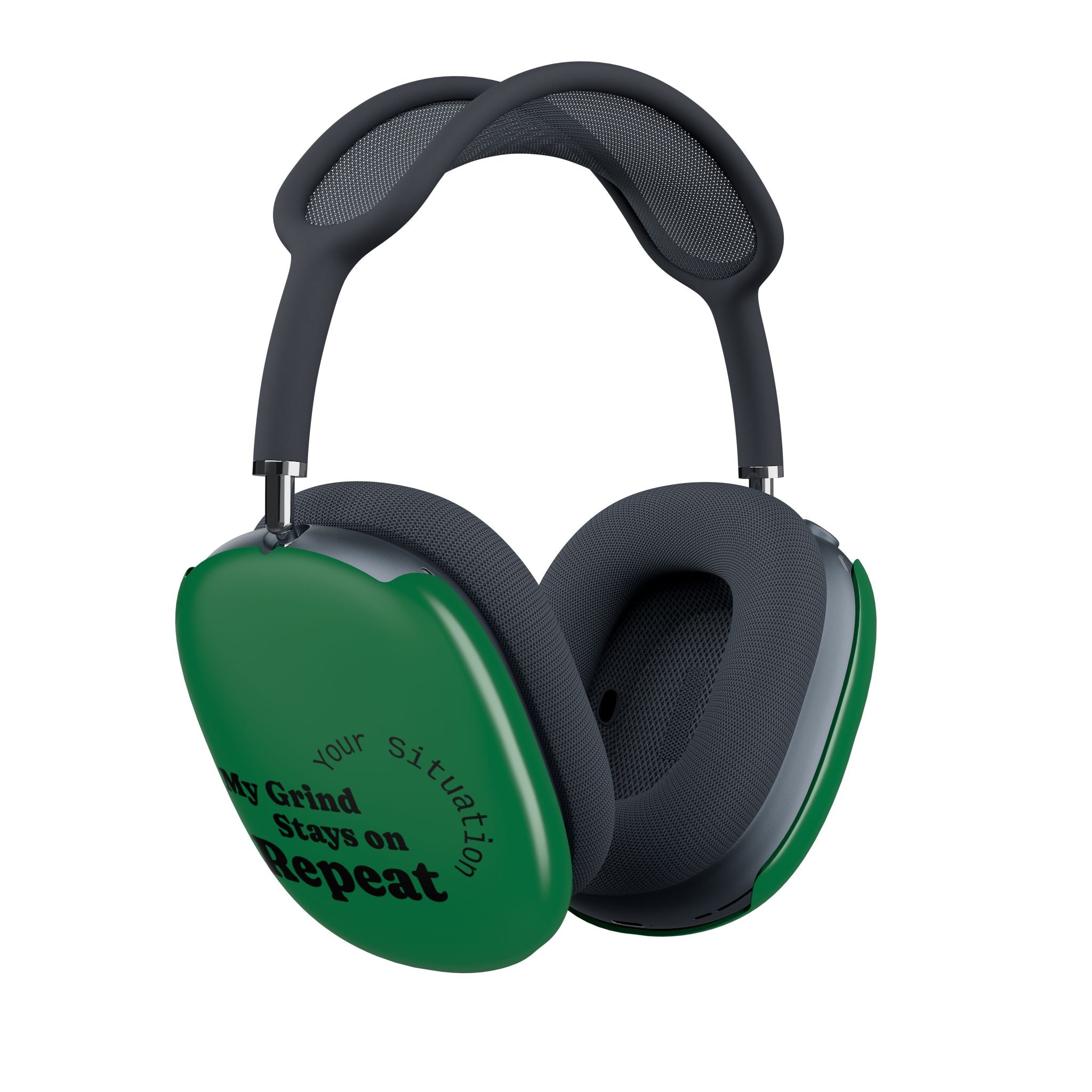 AirPods Max Shell Case — 'Your Situation' Green Money Heart Protective Cover