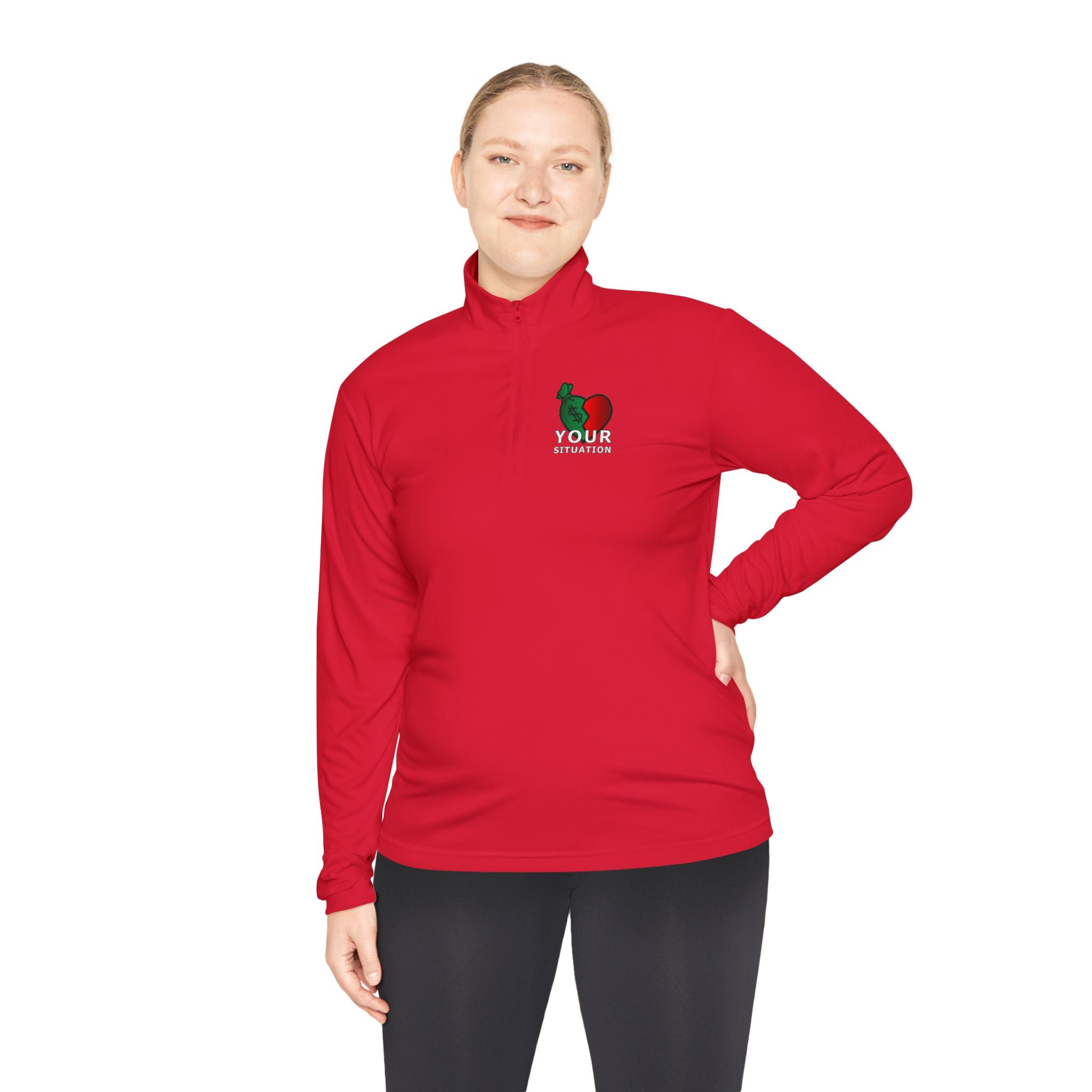 Quarter-Zip Pullover — Italian Flag Rooster "Made in Italy" Embroidered Chest