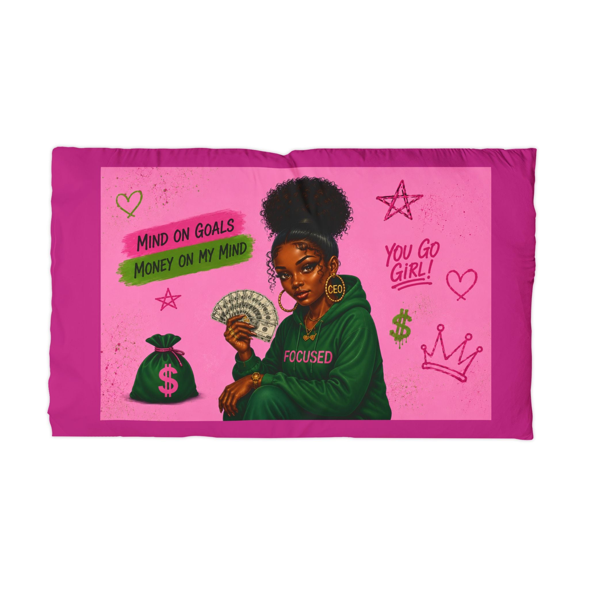 Your Situation™ Focused Boss Babe Pillow Cover 💕💸