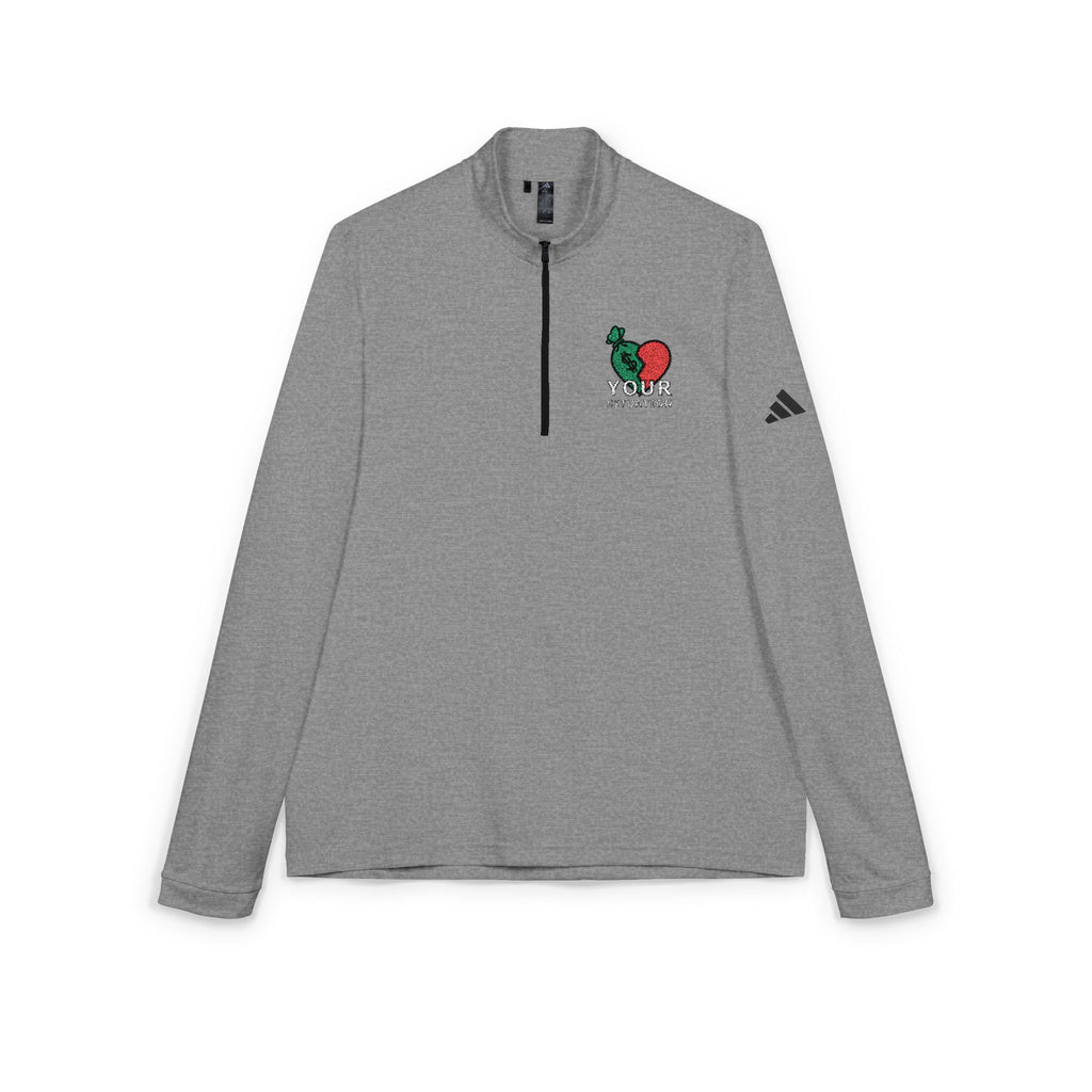 Your Situation™ Rose Quarter Zip Pullover | Adidas Embroidered Luxury Streetwear