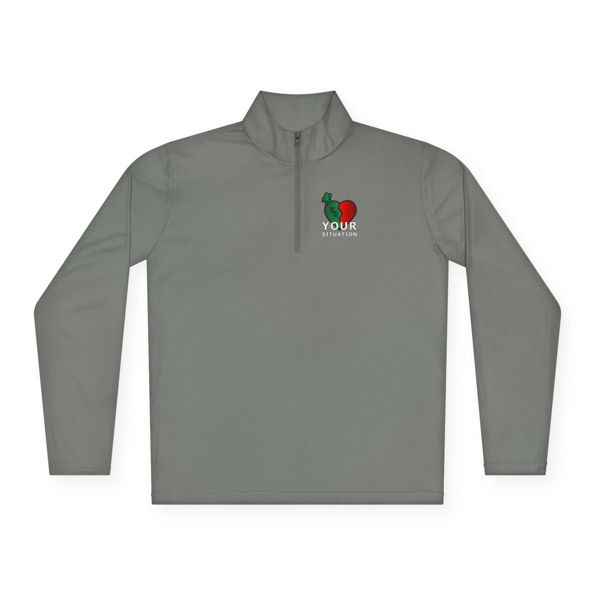 Quarter-Zip Pullover — Italian Flag Rooster "Made in Italy" Embroidered Chest