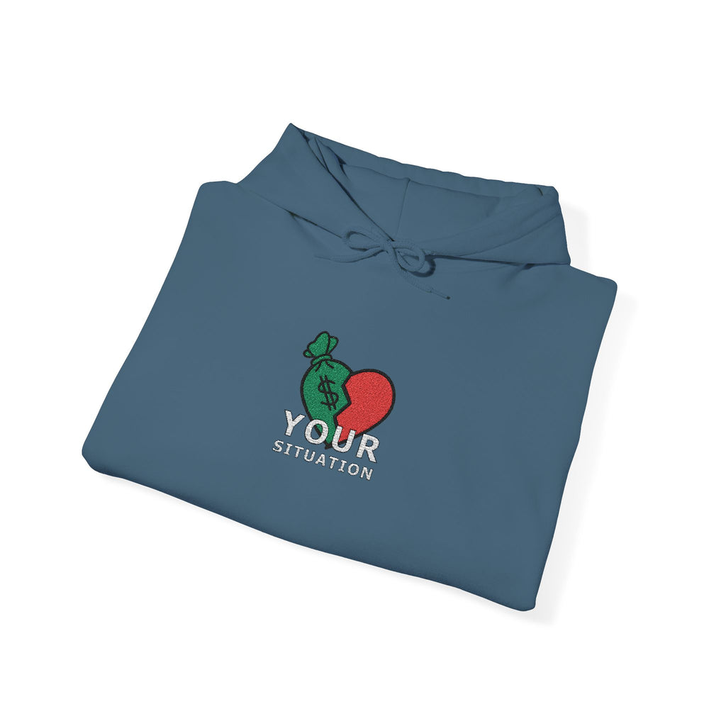 Your Situation™ Rose Heart Hoodie | Soft Life Graphic Pullover
