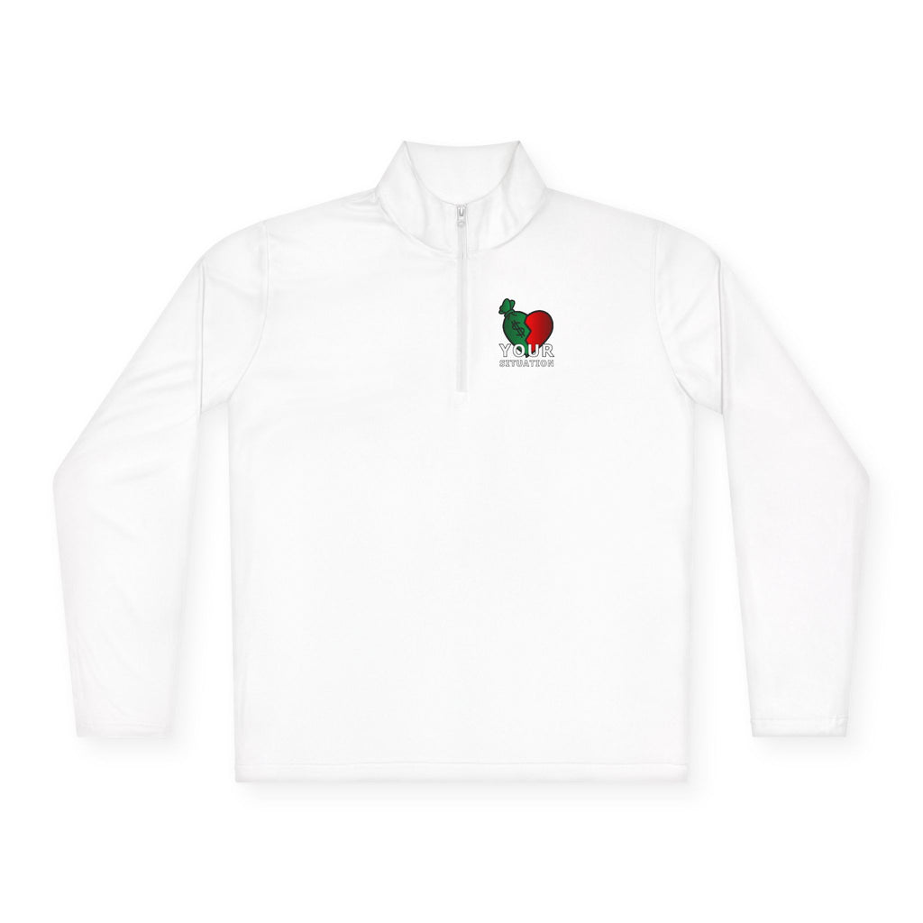 Quarter-Zip Pullover — Italian Flag Rooster "Made in Italy" Embroidered Chest