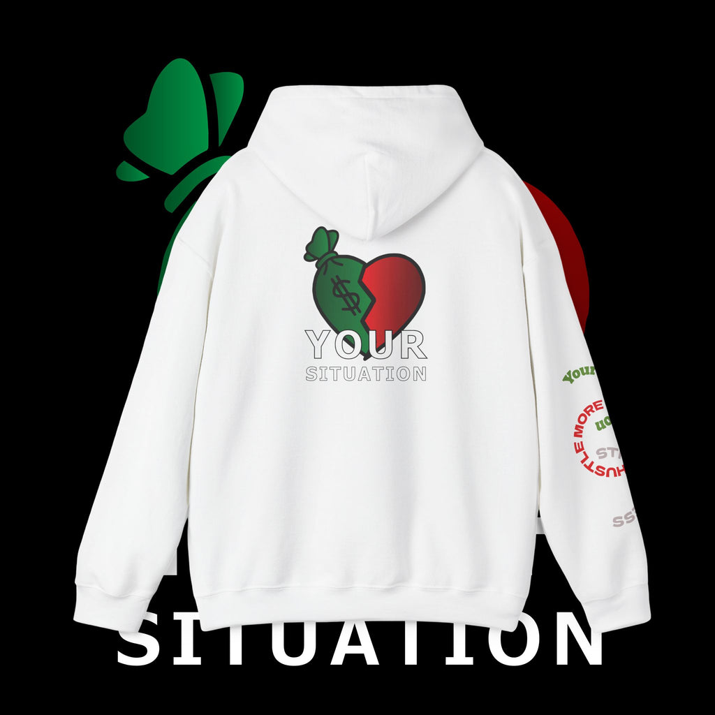 Heart Dollar Situation Hoodie, Unisex Sweatshirt, Casual Streetwear, Gift for Him or Her, Everyday Comfort Wear, Trendy Fashion