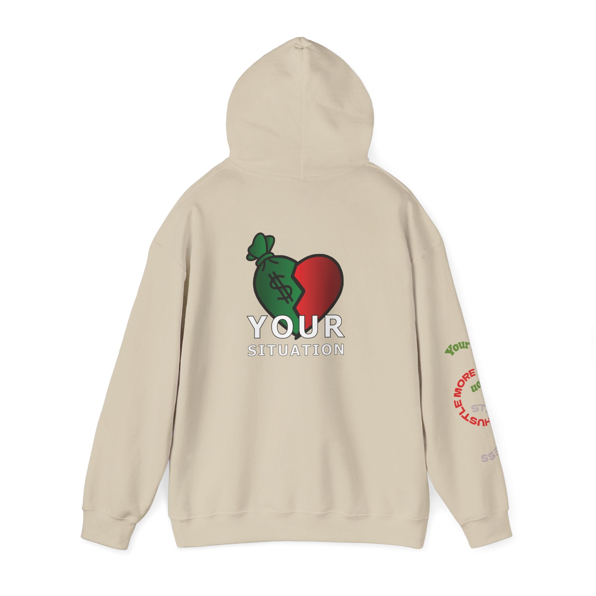Heart Dollar Situation Hoodie, Unisex Sweatshirt, Casual Streetwear, Gift for Him or Her, Everyday Comfort Wear, Trendy Fashion