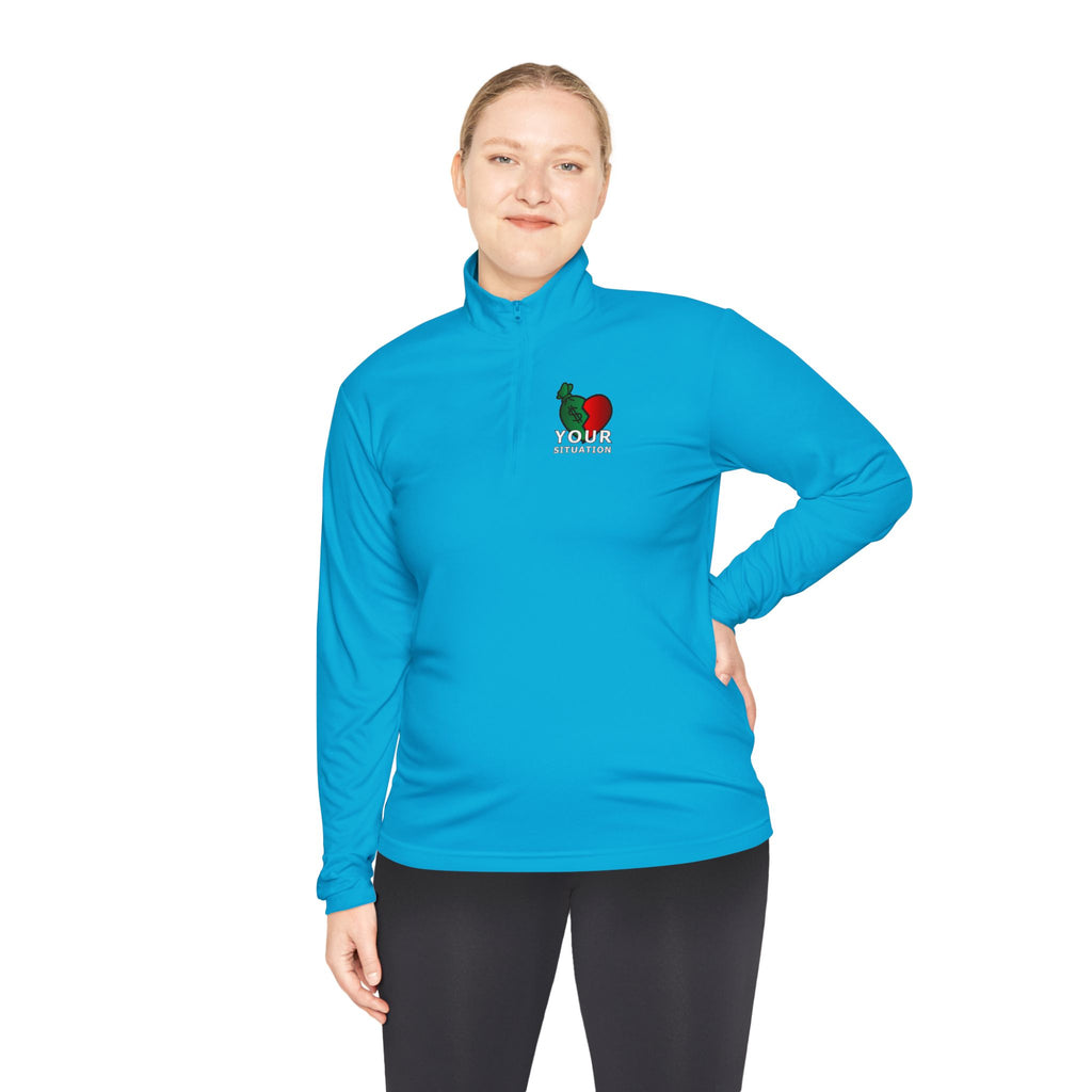 Quarter-Zip Pullover — Italian Flag Rooster "Made in Italy" Embroidered Chest