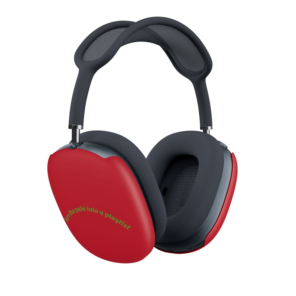 AirPod Max Case — Red 'Your Situation' Heart & Money Design