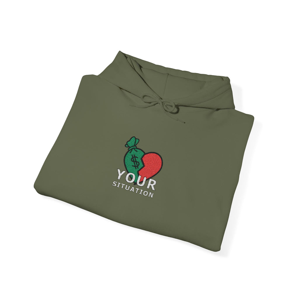 Your Situation™ Rose Heart Hoodie | Soft Life Graphic Pullover