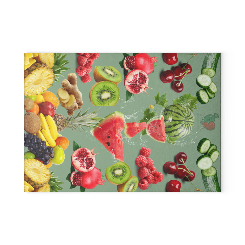 Your Situation™ Fresh Fruit Glass Cutting Board 🍉