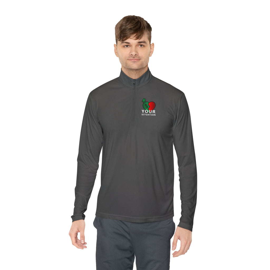 Quarter-Zip Pullover — Italian Flag Rooster "Made in Italy" Embroidered Chest