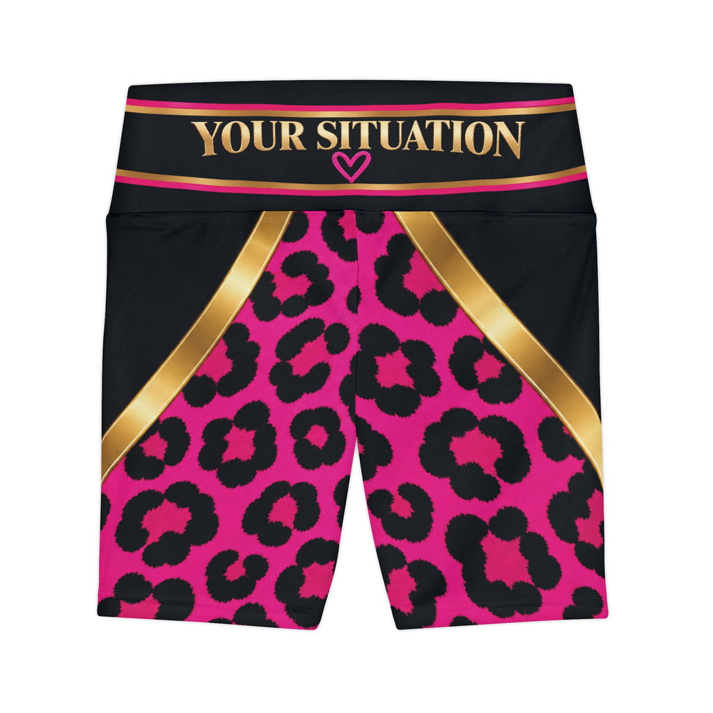Workout Shorts — 'Your Situation' Money & Heart Graphic Women's Activewear