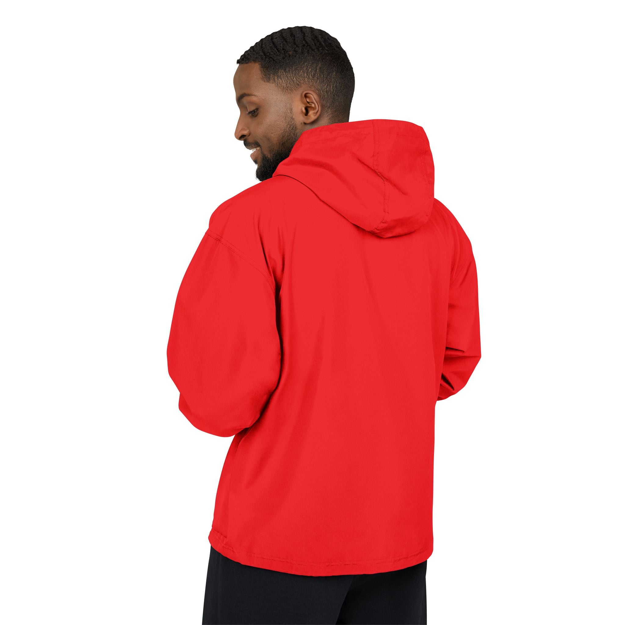 Orange Packable Anorak Jacket with 'Champion' Rose Logo — Lightweight Windbreaker