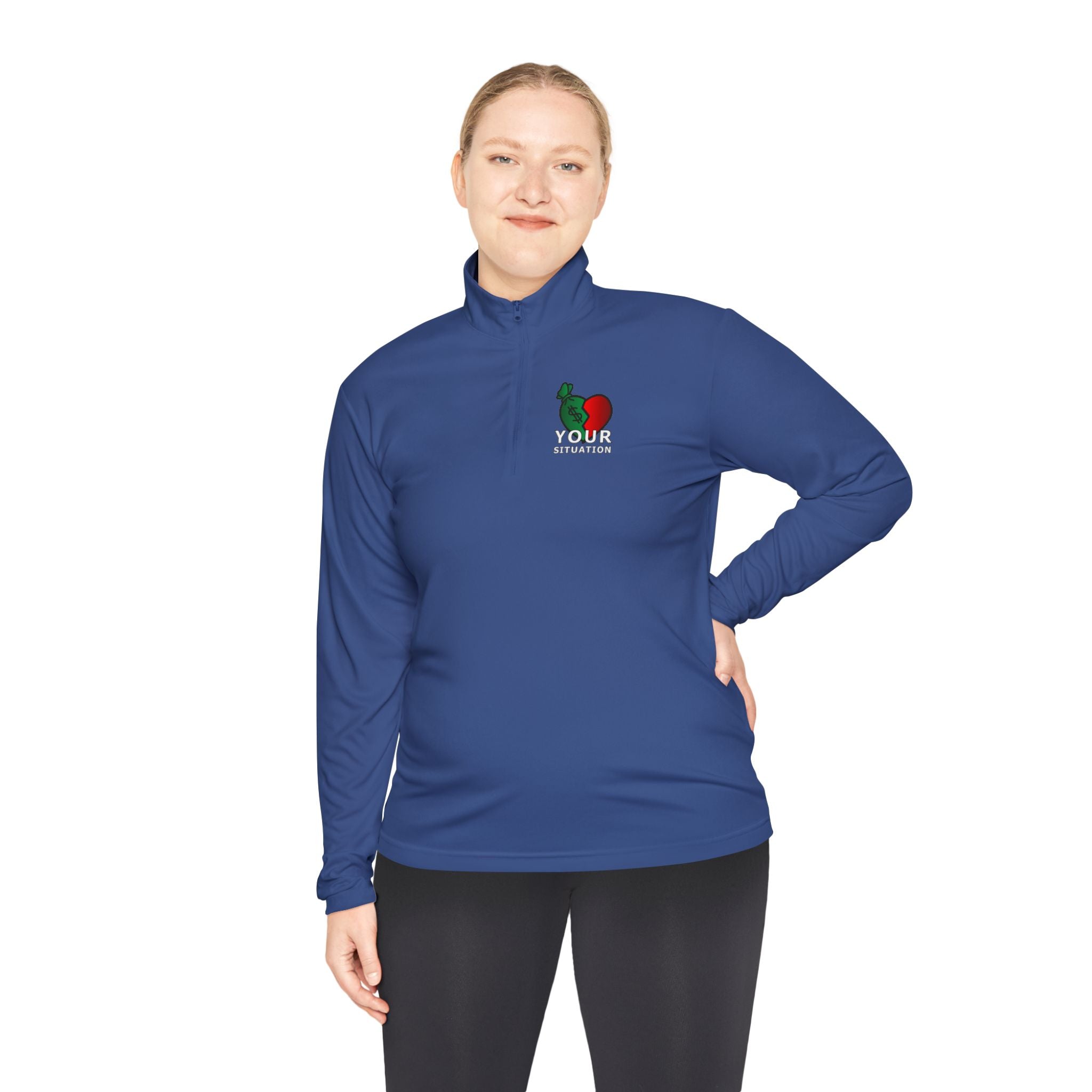 Quarter-Zip Pullover — Italian Flag Rooster "Made in Italy" Embroidered Chest