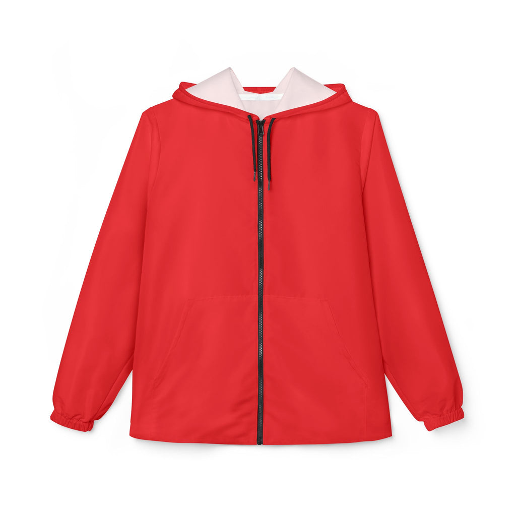 Red Heart & Money Bag Windbreaker Jacket — "Your Situation" Graphic Hooded Windbreaker