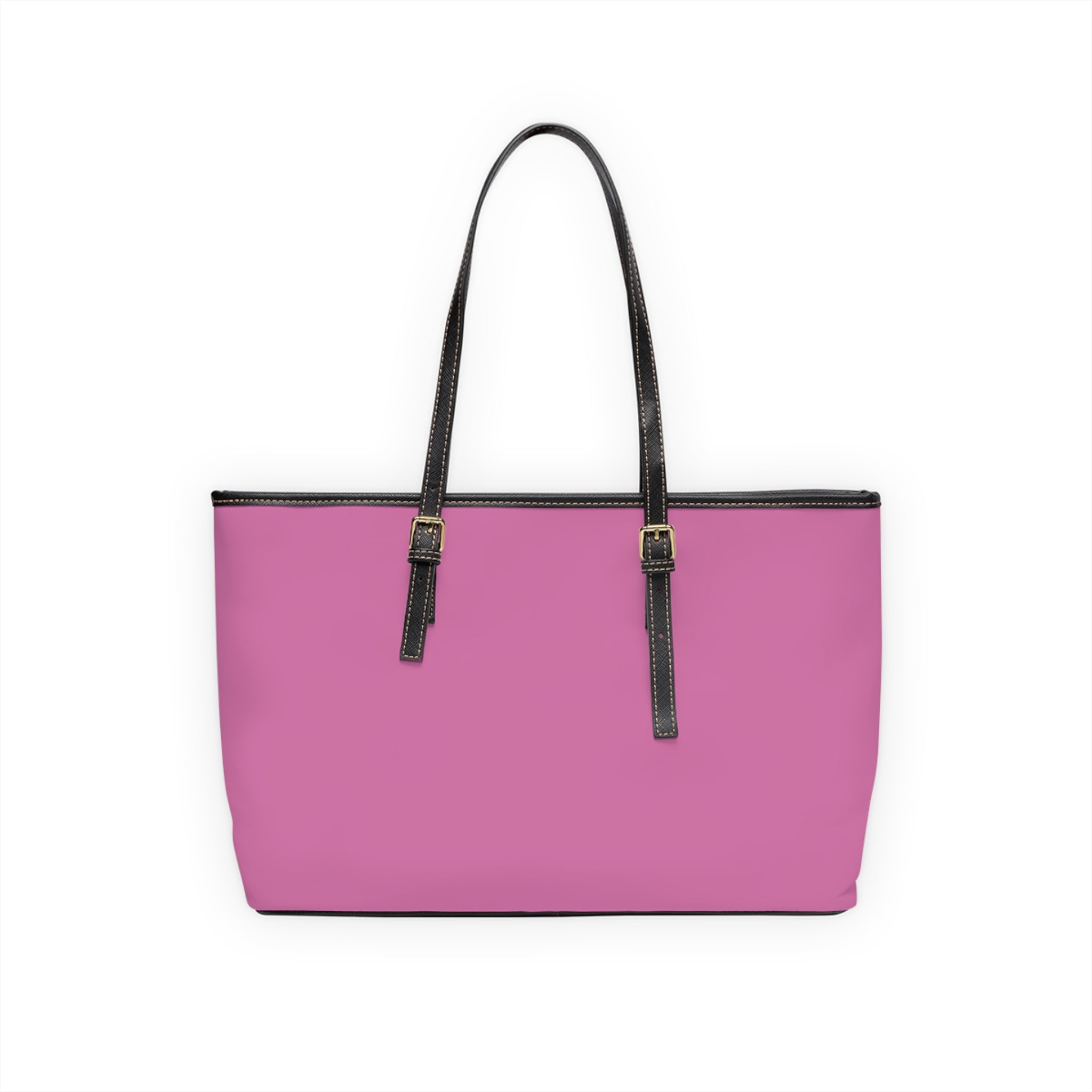 Pink PU Leather Tote Bag — "Your Situation" Heart & Money Graphic
