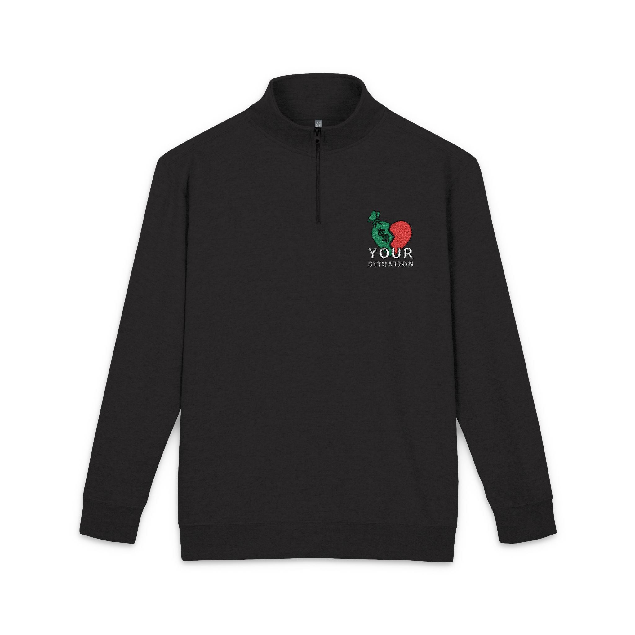Your Situation™ Hustle More Stress Less Pullover | Embroidered Cozy Fleece Hoodie