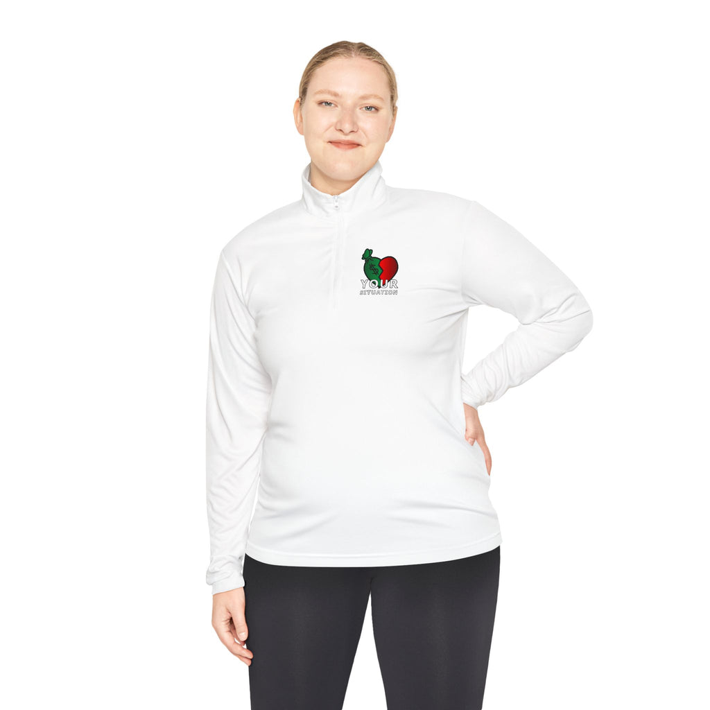 Quarter-Zip Pullover — Italian Flag Rooster "Made in Italy" Embroidered Chest