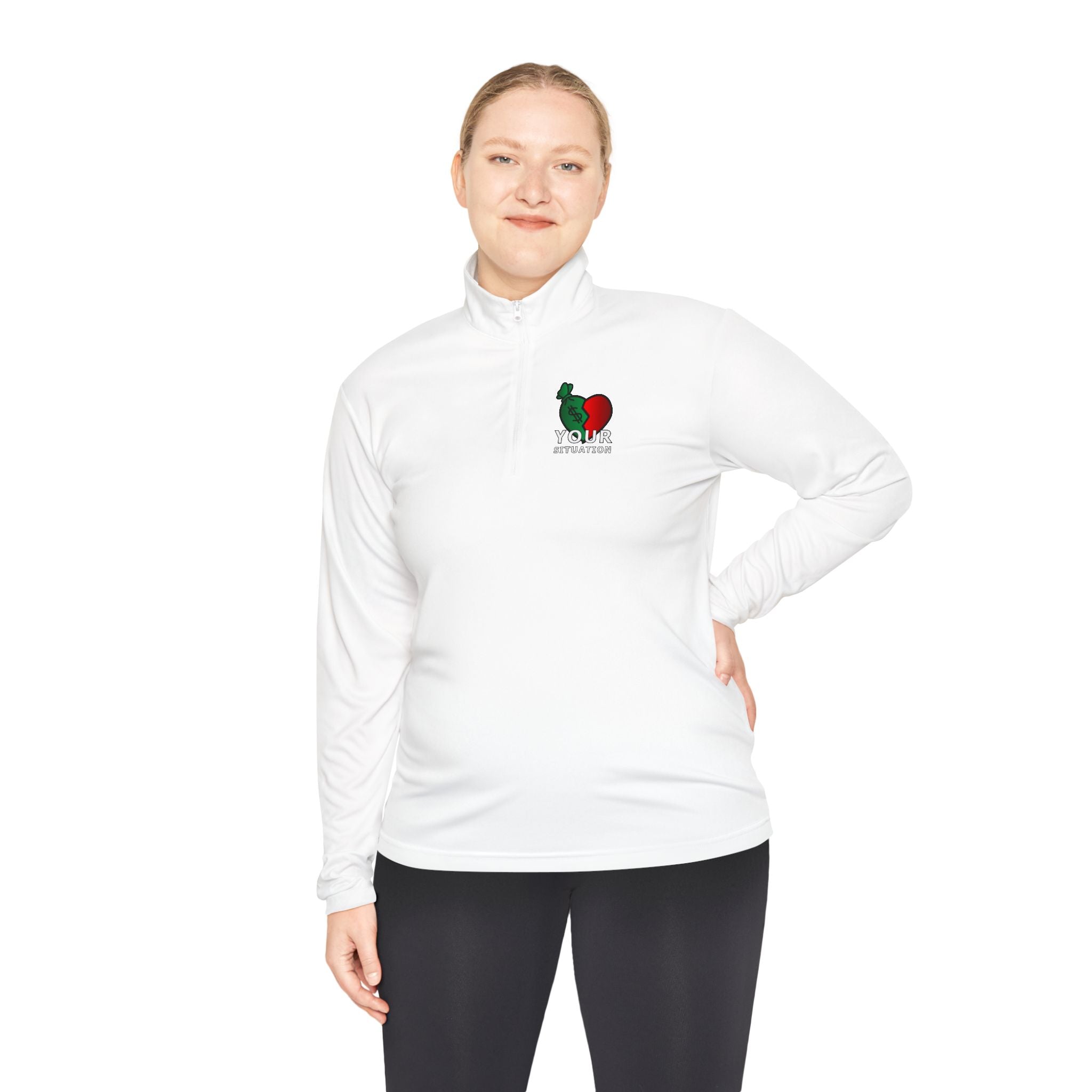Quarter-Zip Pullover — Italian Flag Rooster "Made in Italy" Embroidered Chest