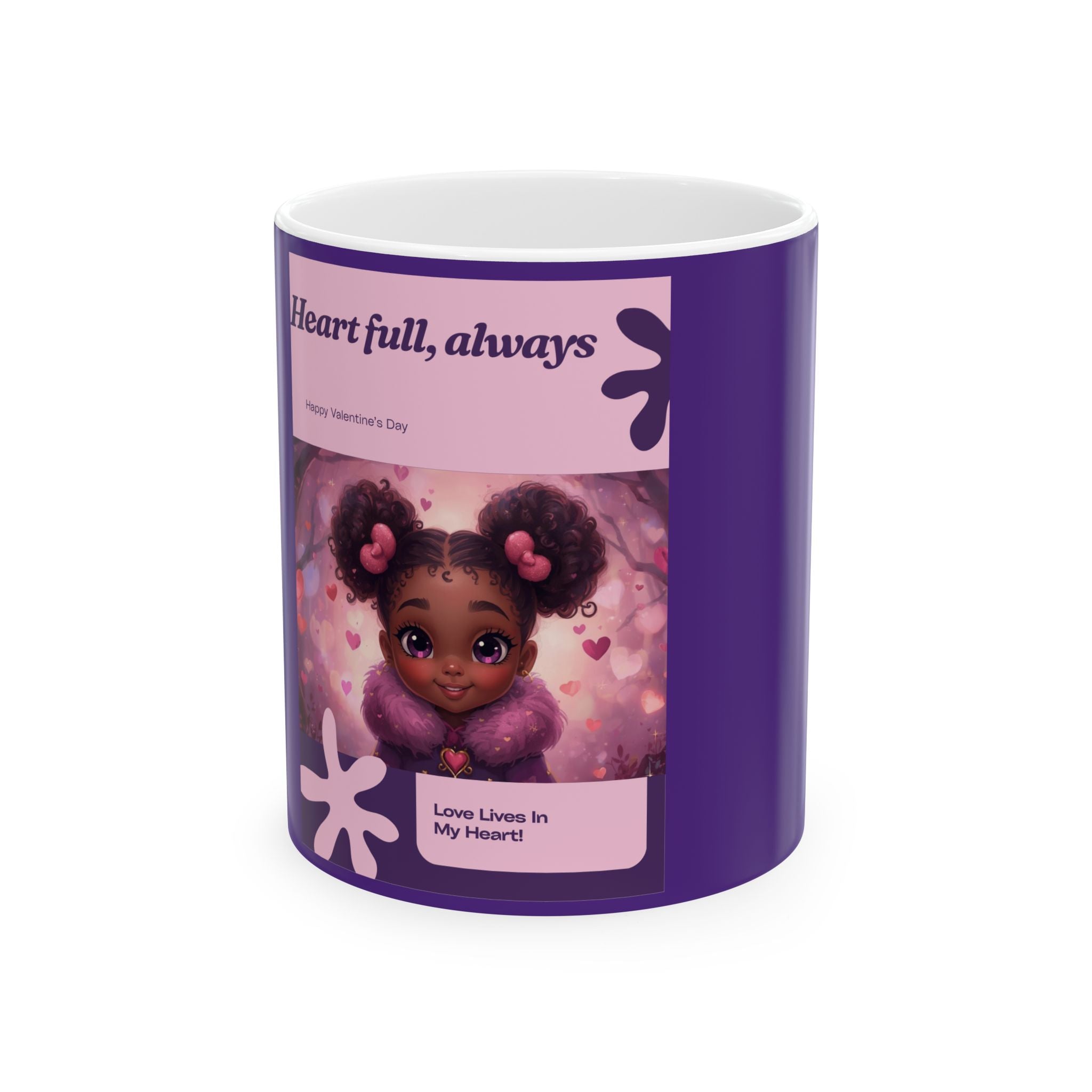 Heart Full, Always - Valentine Ceramic Mug(11oz & 15oz)