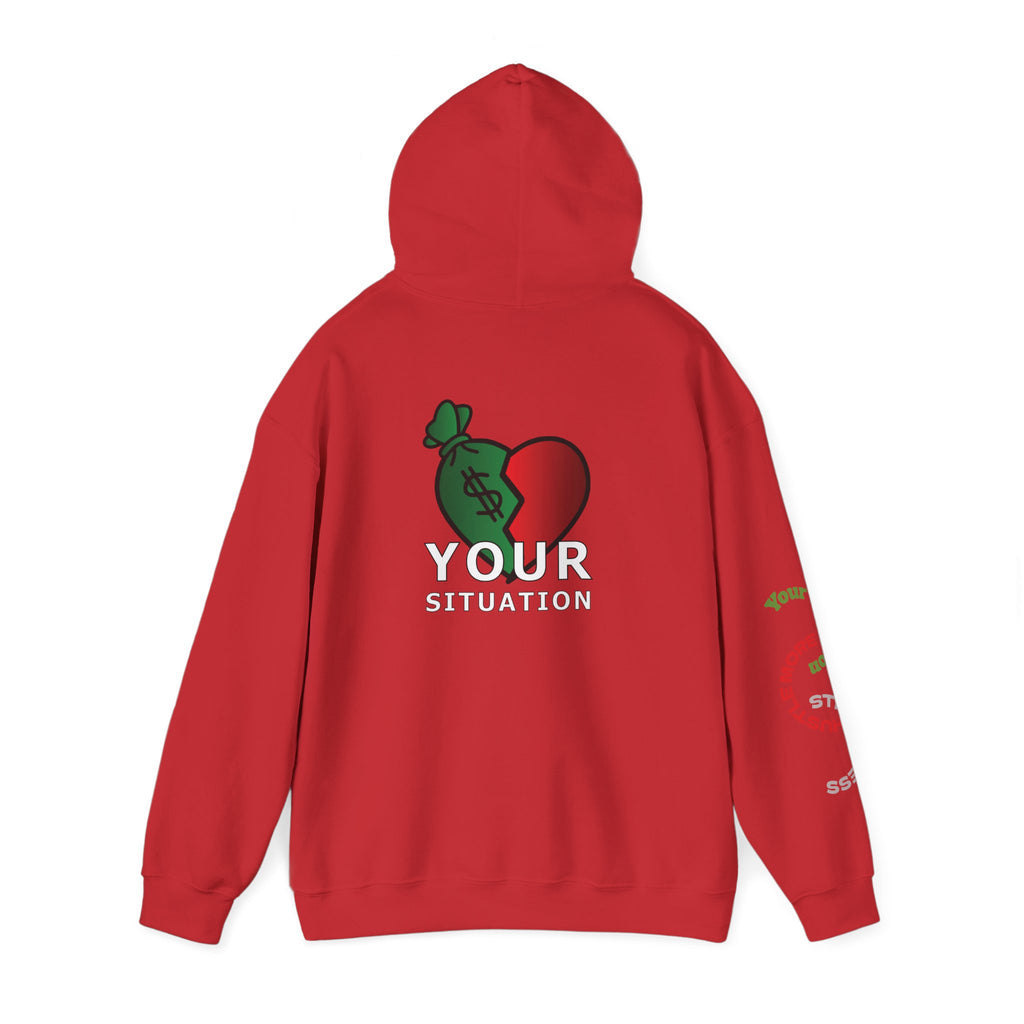 Heart Dollar Situation Hoodie, Unisex Sweatshirt, Casual Streetwear, Gift for Him or Her, Everyday Comfort Wear, Trendy Fashion