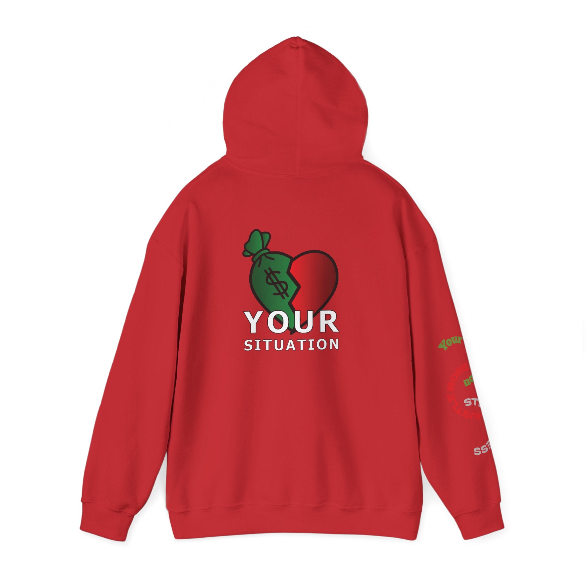 Heart Dollar Situation Hoodie, Unisex Sweatshirt, Casual Streetwear, Gift for Him or Her, Everyday Comfort Wear, Trendy Fashion