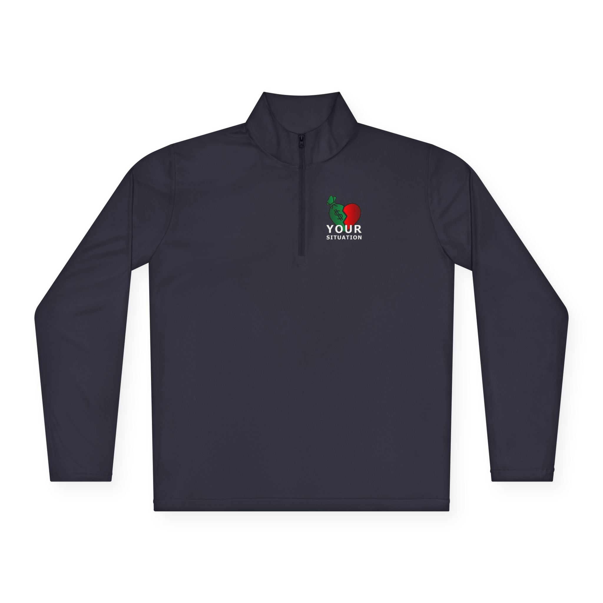 Quarter-Zip Pullover — Italian Flag Rooster "Made in Italy" Embroidered Chest