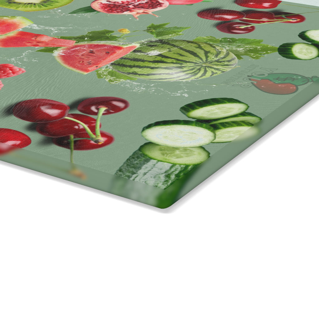 Your Situation™ Fresh Fruit Glass Cutting Board 🍉