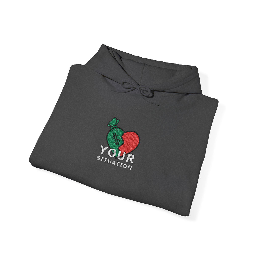 Your Situation™ Rose Heart Hoodie | Soft Life Graphic Pullover