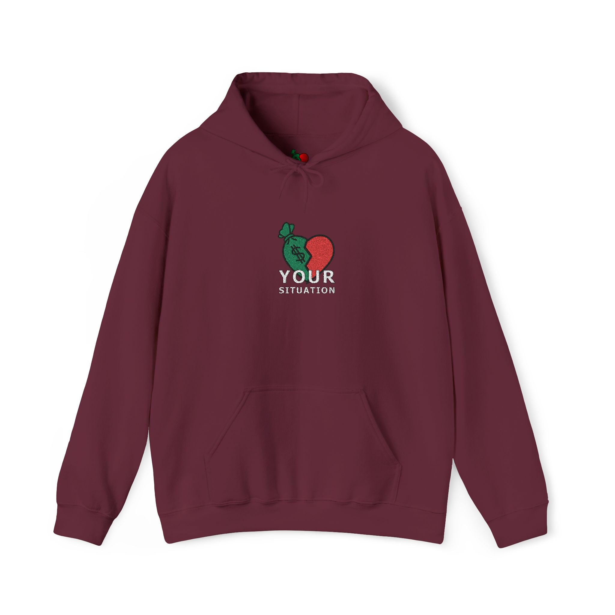 Your Situation™ Rose Heart Hoodie | Soft Life Graphic Pullover