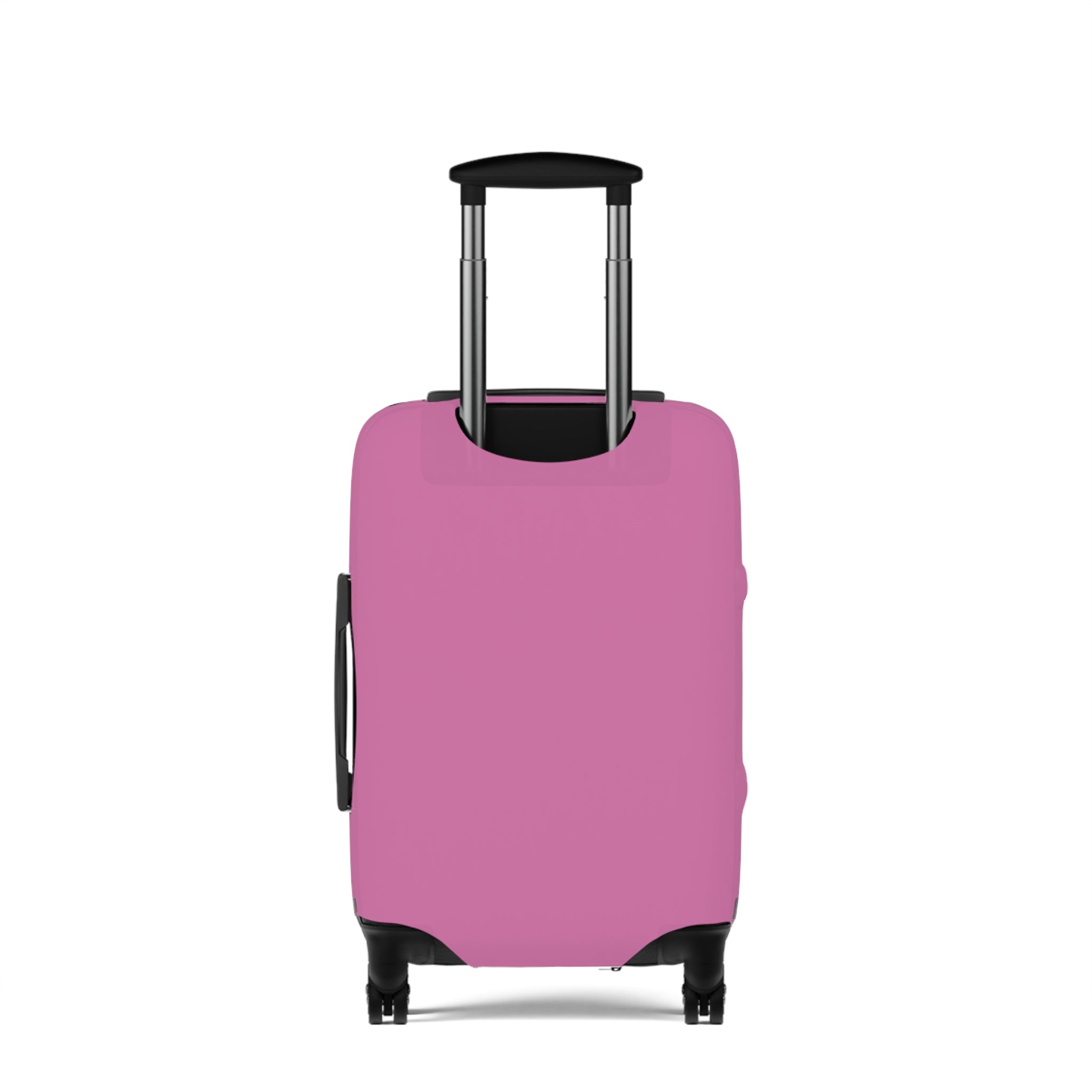 Pink Boss Babe Luggage Cover — Stylish Travel Case Protector with Money Girl Illustration