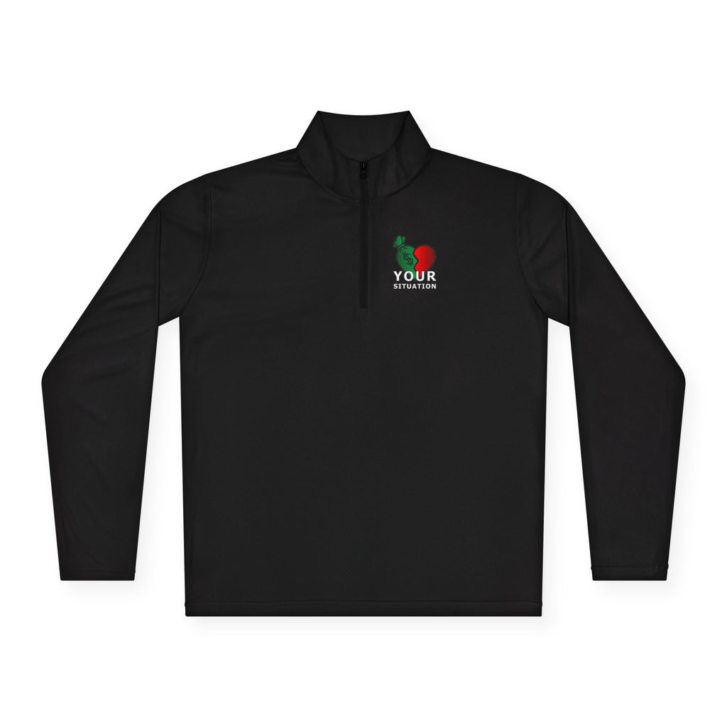 Quarter-Zip Pullover — Italian Flag Rooster "Made in Italy" Embroidered Chest
