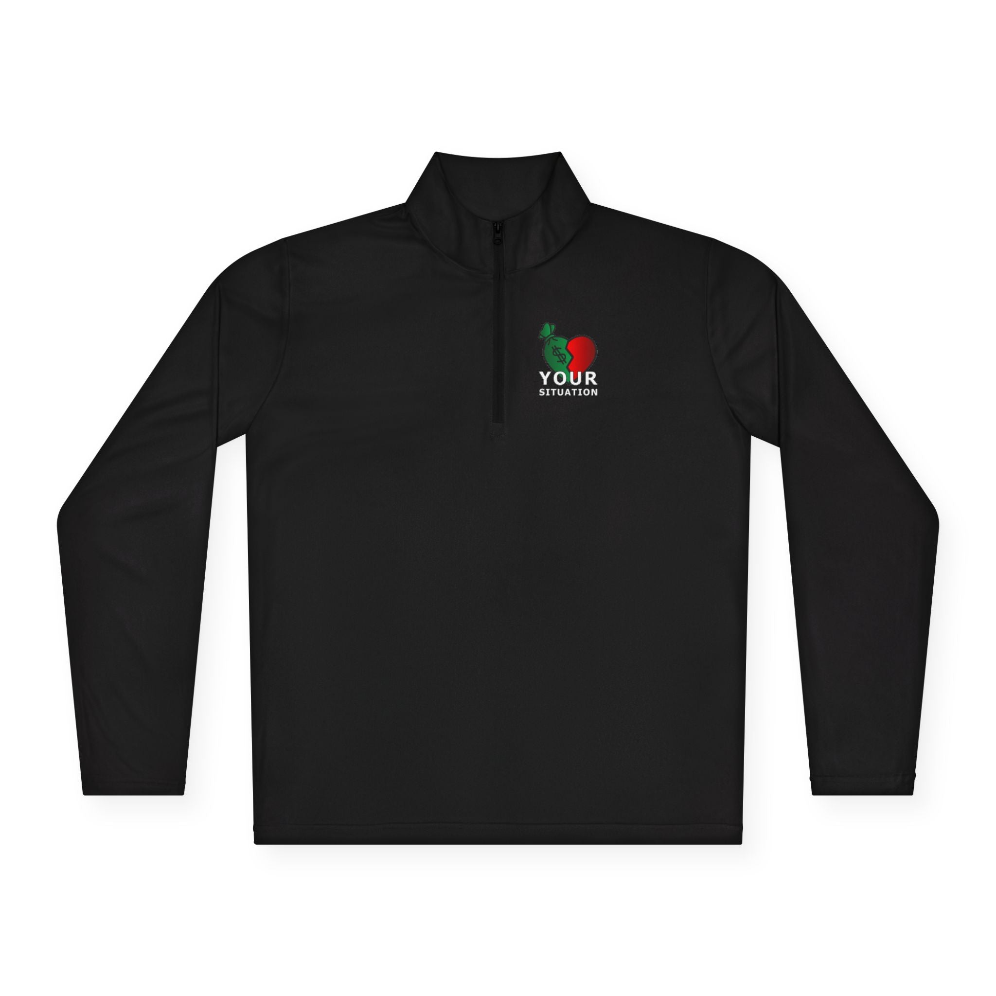 Quarter-Zip Pullover — Italian Flag Rooster "Made in Italy" Embroidered Chest