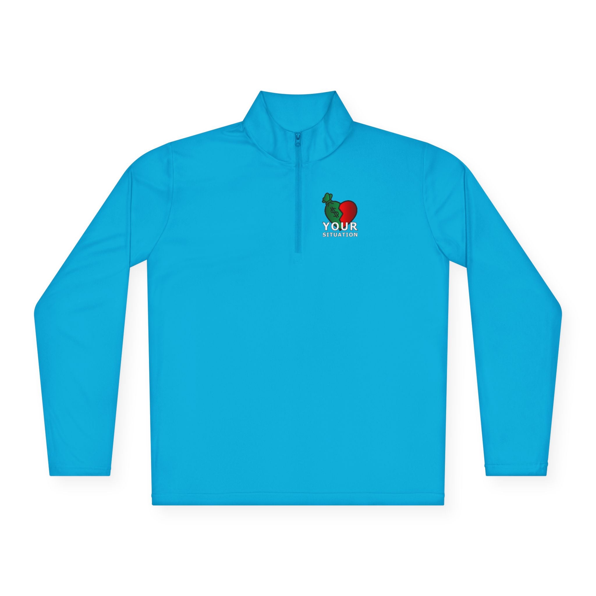 Quarter-Zip Pullover — Italian Flag Rooster "Made in Italy" Embroidered Chest