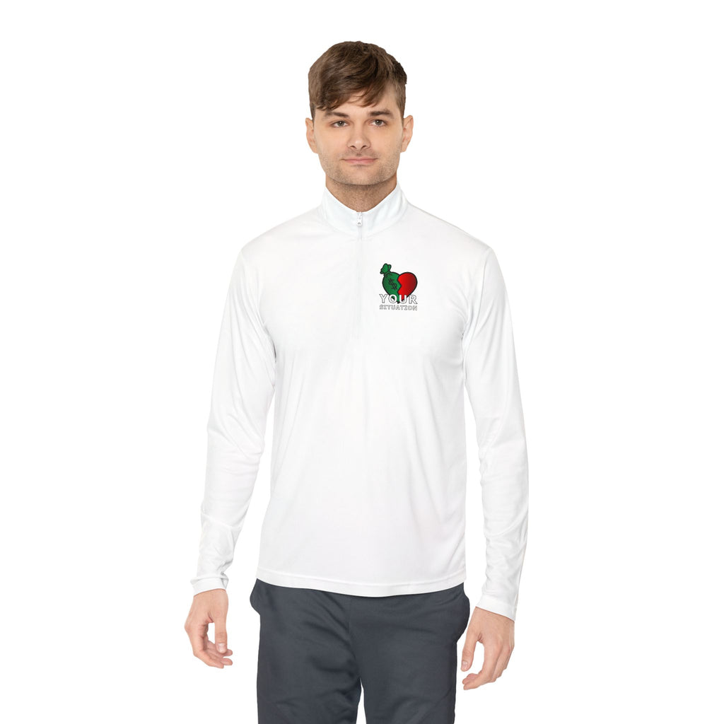 Quarter-Zip Pullover — Italian Flag Rooster "Made in Italy" Embroidered Chest