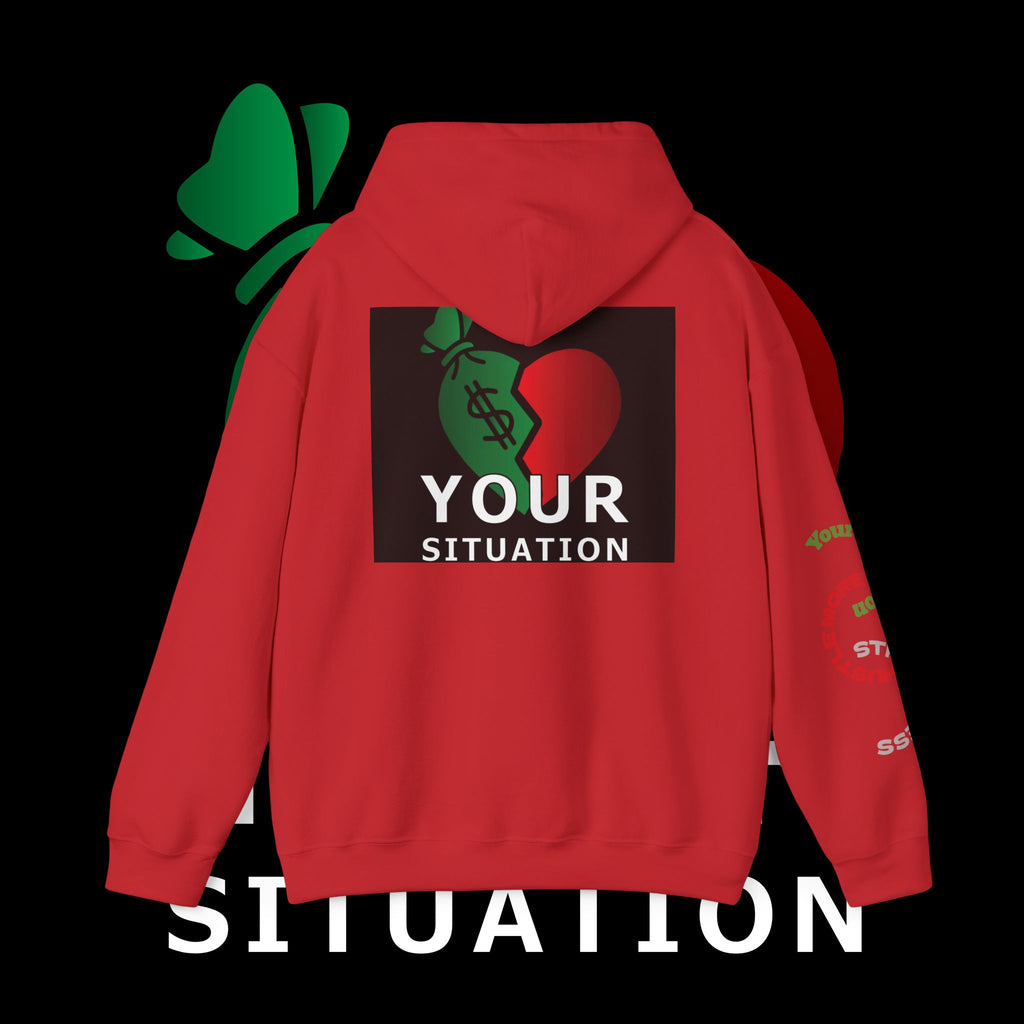 Heart Dollar Situation Hoodie, Unisex Sweatshirt, Casual Streetwear, Gift for Him or Her, Everyday Comfort Wear, Trendy Fashion