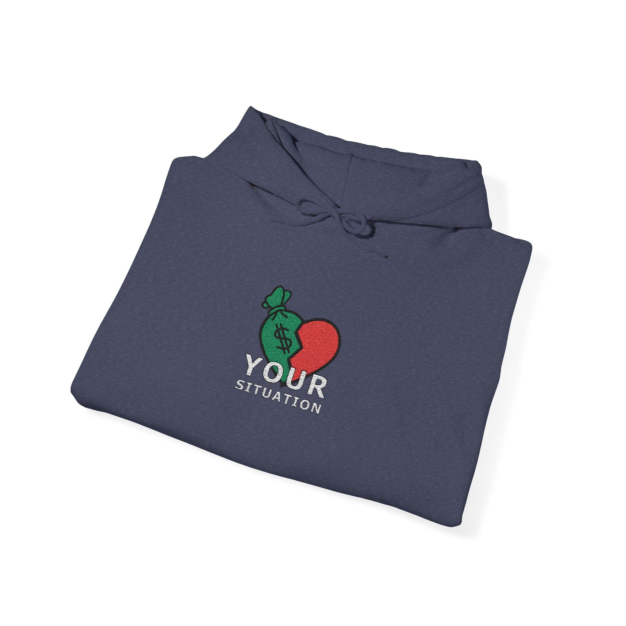 Your Situation™ Rose Heart Hoodie | Soft Life Graphic Pullover