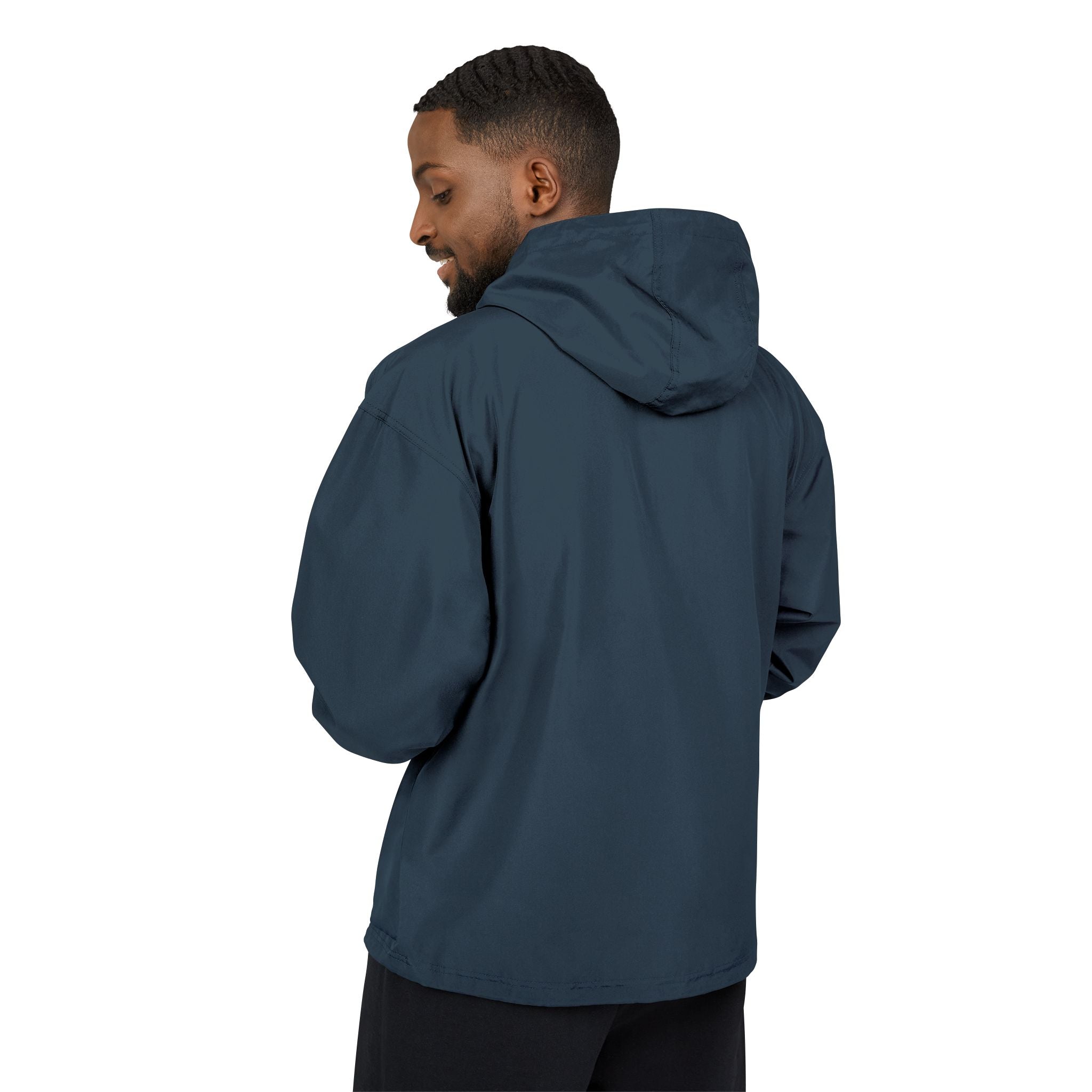 Orange Packable Anorak Jacket with 'Champion' Rose Logo — Lightweight Windbreaker